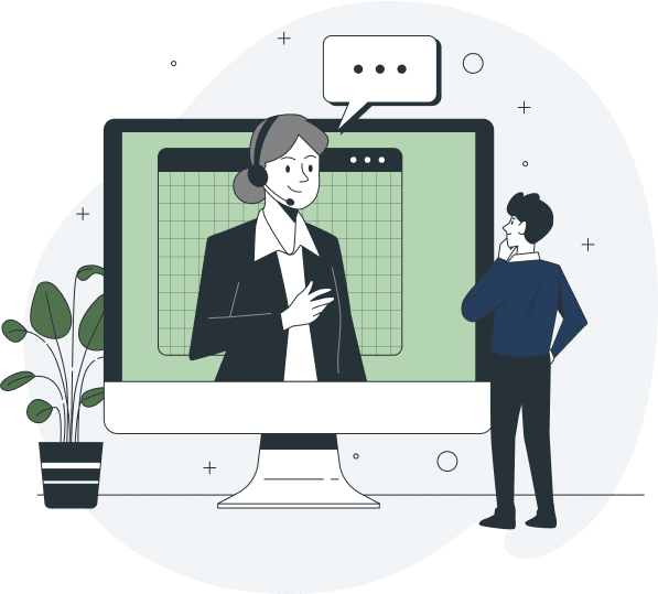 A team providing international business support